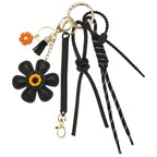 Leather Sunflower Bag Charm Keychain for Women Fashion Accessory Gift