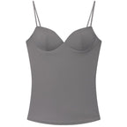 Summer Sexy Corset Tanks & Camis, Burgundy Slip Top Women, Fashion Sleeveless, Backless Bra Top
