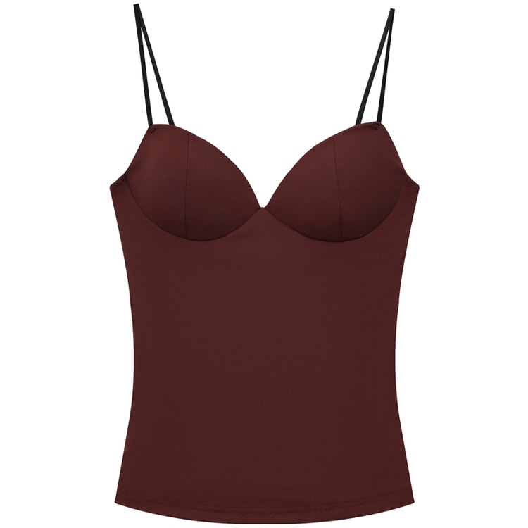 Summer Sexy Corset Tanks & Camis, Burgundy Slip Top Women, Fashion Sleeveless, Backless Bra Top