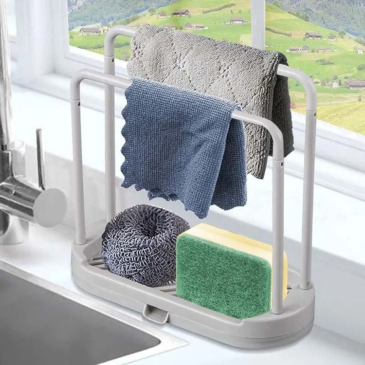 Sink Drain Rack And Storage Basket For Kitchen Accessories