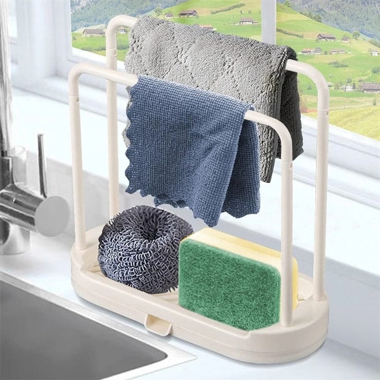 Sink Drain Rack And Storage Basket For Kitchen Accessories