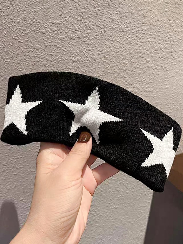 No Slip Headbands for Women, Soft Hair Accessories with Stars, Head Wraps for Yoga Workout
