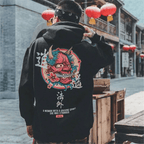 Harajuku Devil Hoodie Oversized Japanese Streetwear Pullover