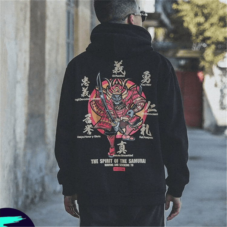 Harajuku Devil Hoodie Oversized Japanese Streetwear Pullover