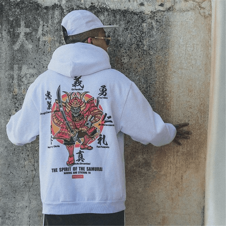 Harajuku Devil Hoodie Oversized Japanese Streetwear Pullover