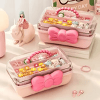 CuteLayer Multi Tier Hair Accessories Storage Box for Girls