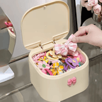 CuteKeep Multi Compartment Hair Accessories Organizer Box for Girls